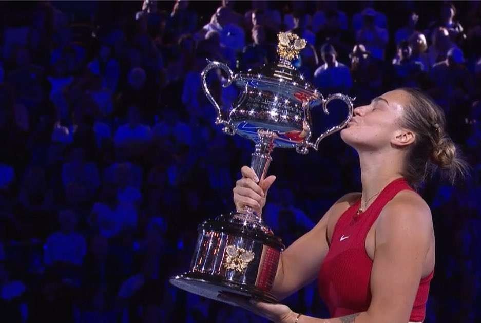 Aryna Sabalenka meraih gelar Australia Terbuka untuk kedua kalinya secara berturut-turut.