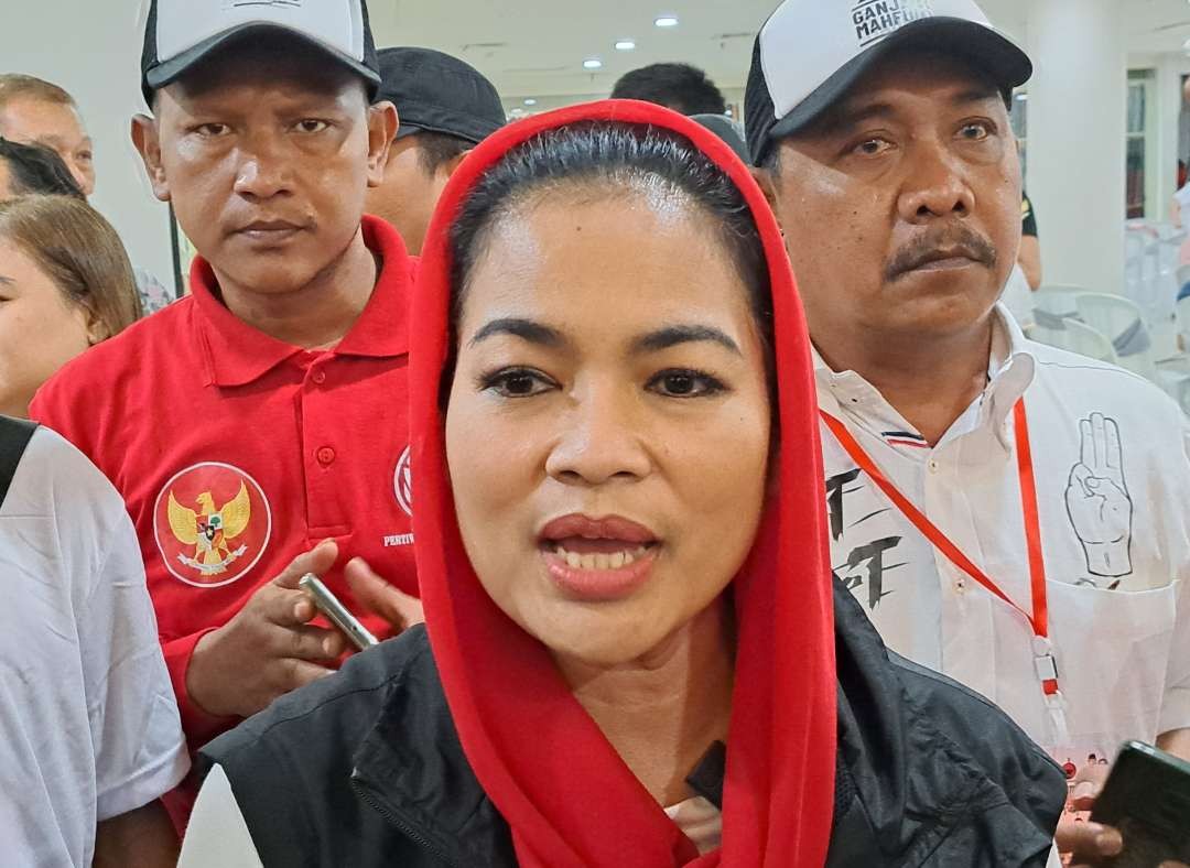 Anggota Komisi X DPR RI, Puti Guntur Soekarno saat melakukan sosialisasi di Kota Surabaya. (Foto: Pita Sari/Ngopibareng.id)