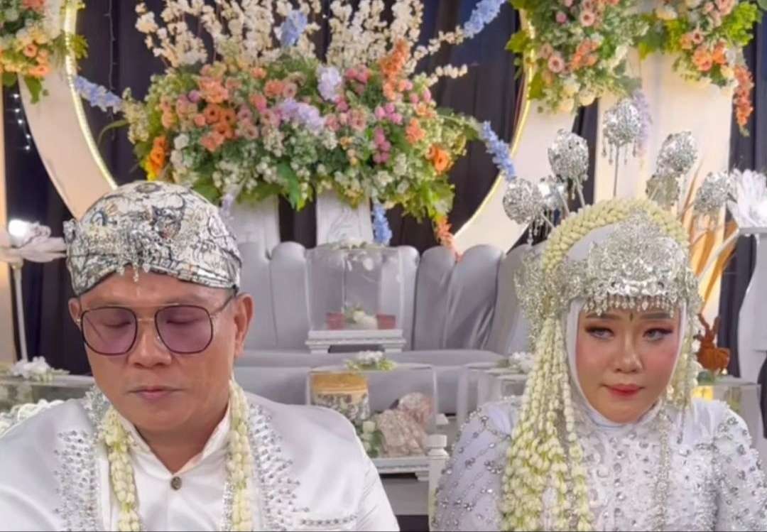 Pernikahan Andika Kangen Band dan Ayu Kartika Agustina, Rabu 31 Januari 2024. (Foto: Tangkapan layar)