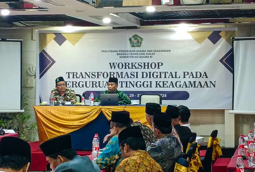 Rektor Unusida, Dr. Fatkhul Anam saat hadiri workshop transformasi digital di Yogyakarta (foto :Aini/Ngopibareng.id)