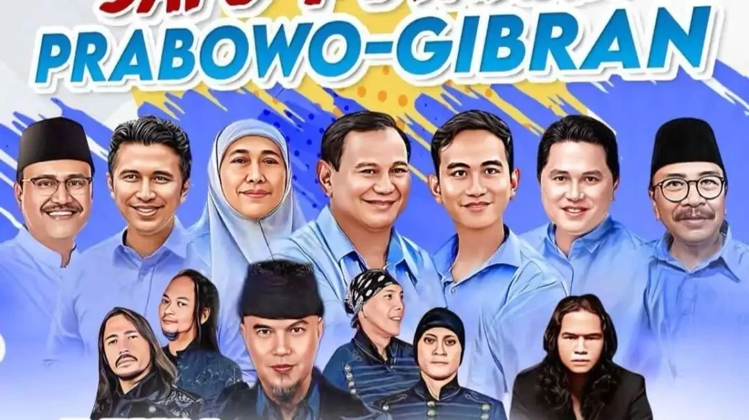 Konser Gaspoll Prabowo-Gibran Satu Putaran yang melanggar waktu kampanye. (Foto: Instagram)