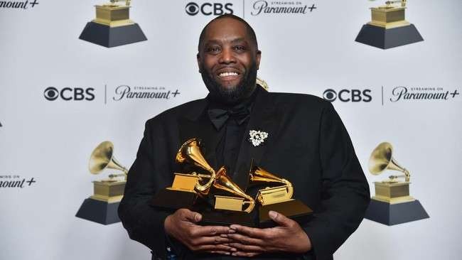 Rapper Killer Mike ditangkap polisi usai memborong tiga piala Grammy Awards 2024. (Foto: X)