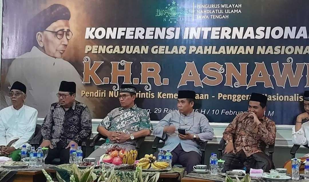 Konferensi internasional ‘Pengajuan Gelar Pahlawan KH. R. M. Asnawi Kudus, pendiri dan penggerak Nahdlatul Ulama’ di Semarang. (Foto: munawir for ngopibareng.id)