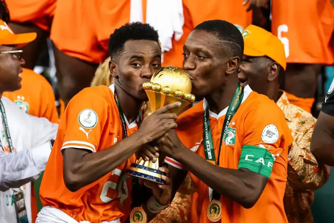 Pantai Gading berhasil meraih gelar juara Piala Afrika untuk ketiga kalinya usai mengalahkan Nigeria 2-1 dalam laga final, Senin, 12 Februari 2024. (Foto: AFP)