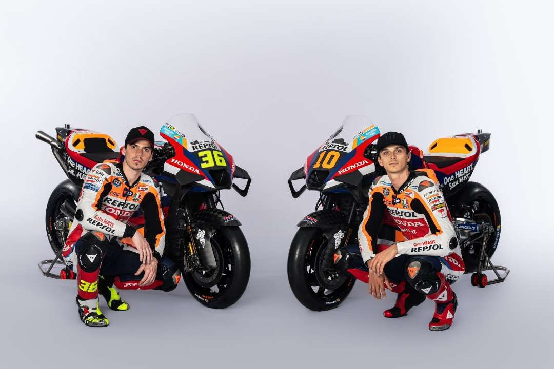 Dua pembalap Repsol Honda, Joan Mir dan Luca Marini. (Foto: X/@HRC_MotoGP)