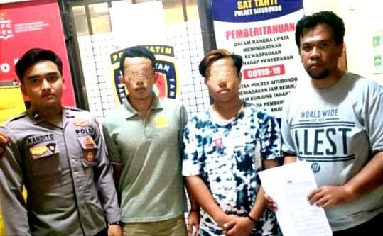 Dua tersangka pengeroyokan sopir truk asal Lombok NTB di Jalur Pantura Situbondo terancam hukuman 12 tahun penjara.(Foto:Humas Polres Situbondo)