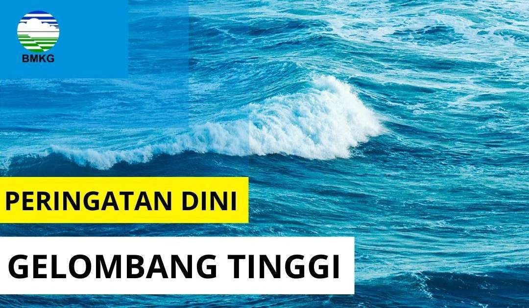 Informasi peringatan dini gelombang tinggi di perairan Indonesia, Minggu hingga Senin, 18-19 Februari 2024 pukul 07.00 WIB. (Grafis: Instagram @infobmkg)