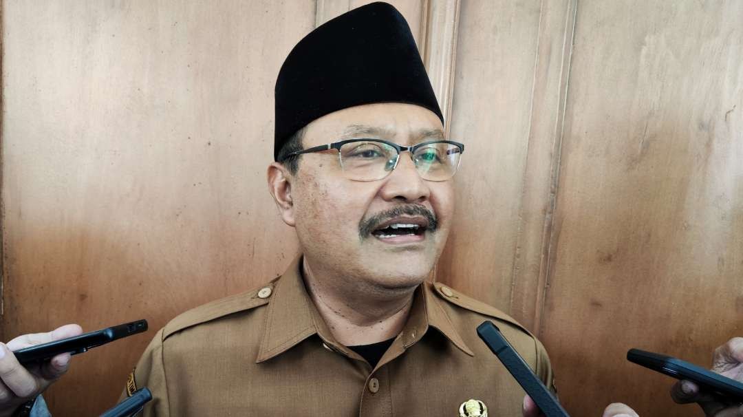 Sekjen PBNU, Saifullah Yusuf ditemui di Gedung Negara Grahadi, Surabaya, Senin 19 Februari 2024. (Foto: Fariz Yarbo/Ngopibareng.id)