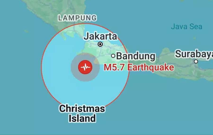 Gempa Banten mengguncang hingga Jakarta dan Tangerang. (Foto: Google)