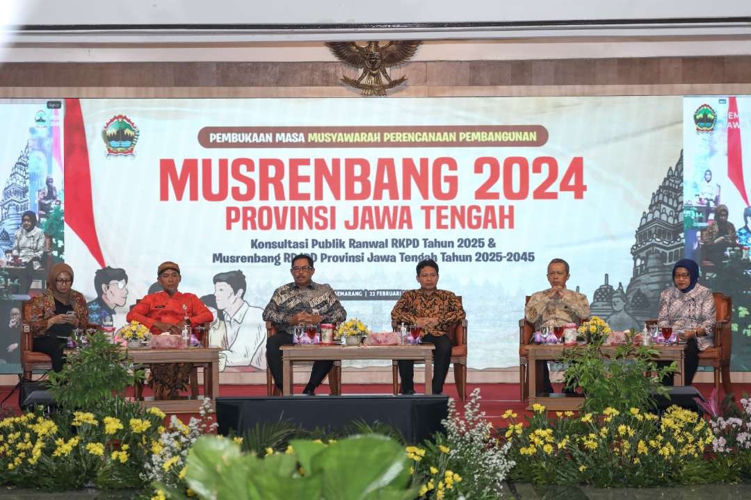 Pemerintah Provinsi Jawa Tengah mulai menyelenggarakan Musyawarah perencanaan pembangunan (Musrenbang) Rencana Pembangunan Jangka Panjang Daerah (RPJPD) 2025-2045 dan Konsultasi Publik Rencana Kerja Pemerintah Daerah (RKPD) 2025. (Foto: Pemprov Jawa Tengah)