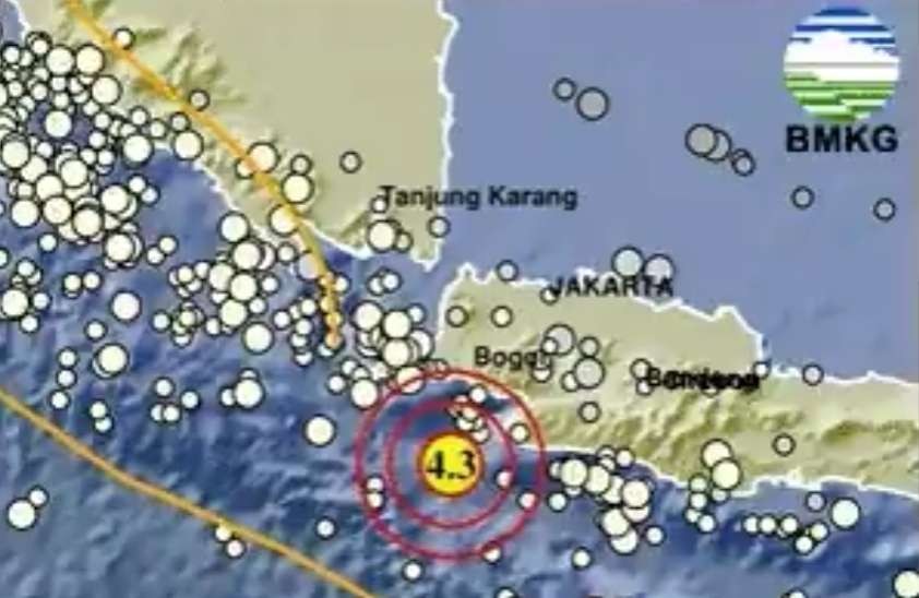 Gempa bumi kembali mengguncang Bayah, Banten, Selasa 27 Februari 2024. (Foto: X BMKG)