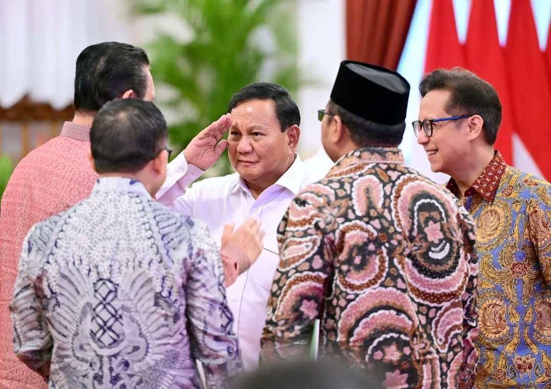 Menteri Pertahanan sekaligus calon presiden Prabowo Subianto, saat menghadari Sidang Kabinet Paripurna, Senin 26 Februari 2024 silam. (Foto: X @jokowi)