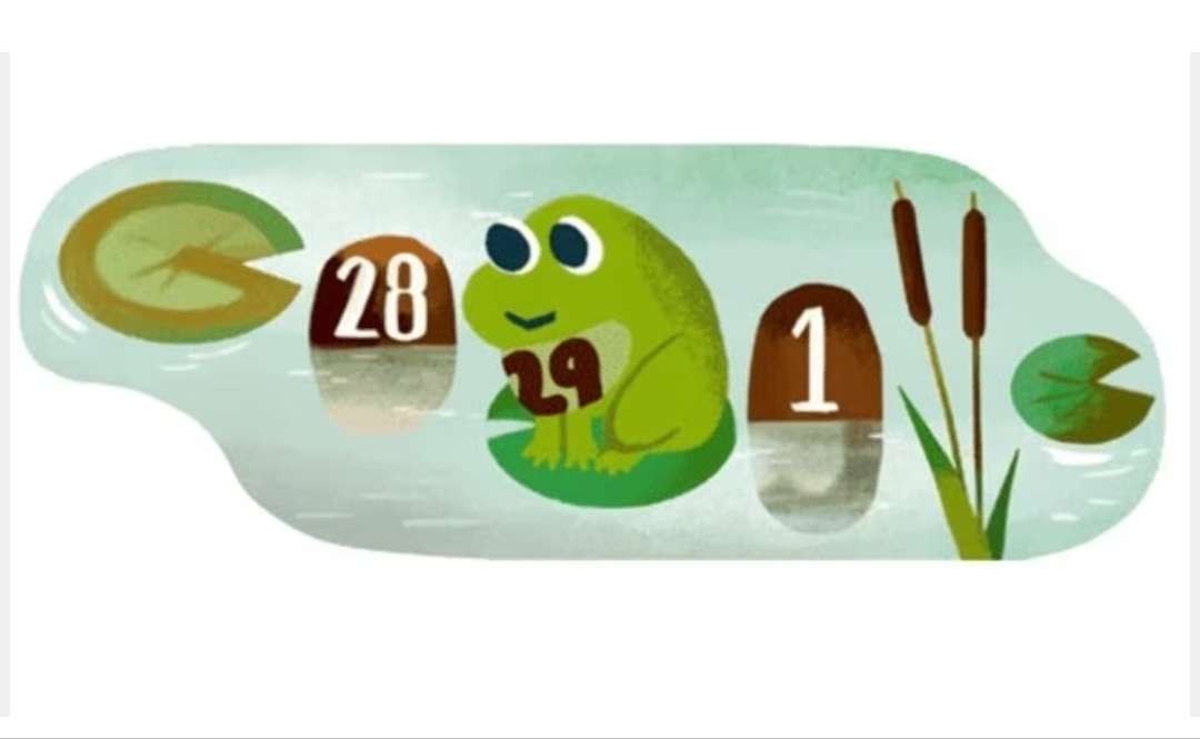Google Doodle merayakan tahun kabisat, Kamis 29 Februari 2024. (Foto: Tangkapan layar Google)
