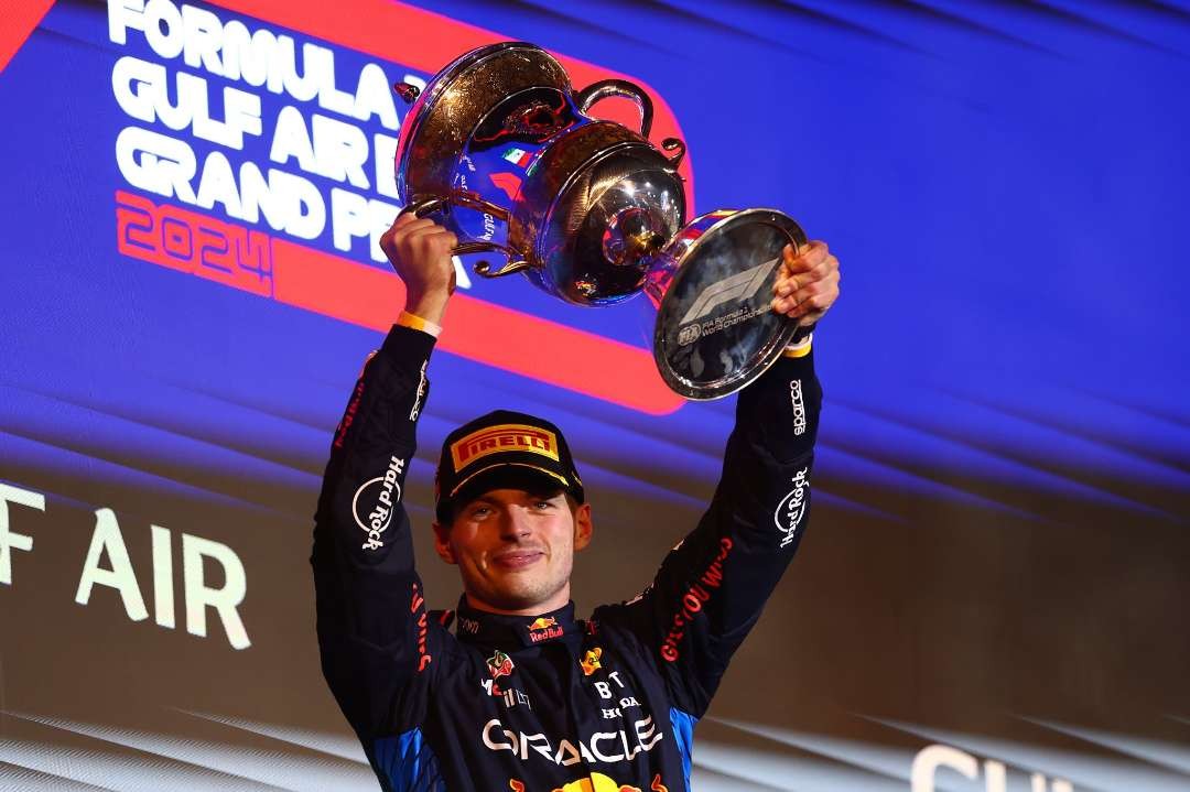 Max Verstappen juara GP F1 Bahrain, Sabtu 2 Maret 2024. (Foto: X F1)