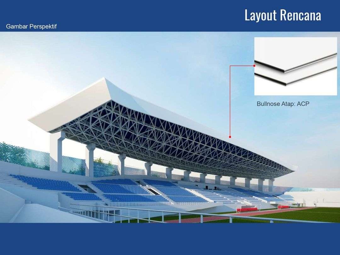 Gambar Stadion Surajaya Lamongan setelah dibangun (Sumber : Dispora Lamongan)