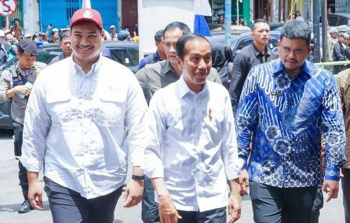 Walikota Medan, Bobby Nasution (kanan), mantu Presiden Jokowi (tengah) akan maju Pemilihan Gubernur (Pilgub) Sumatera Utara (Sumut). (Foto: Istimewa)