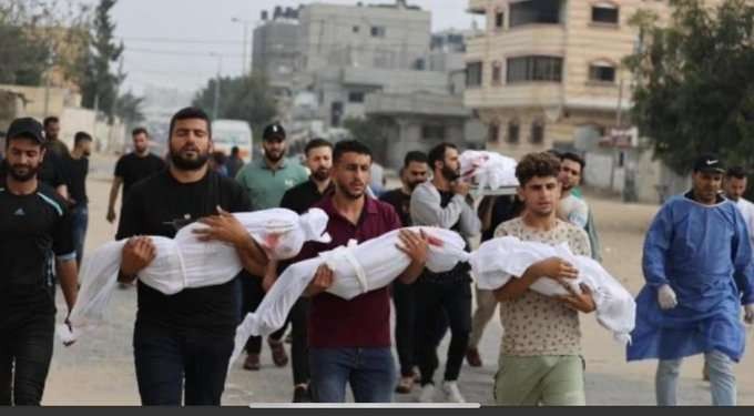 Innalillahi, puluhan ribu anak di Gaza jadi korban serangan Israel vs Hamas sejak 7 Oktober 2023. (Foto: X UNICEF)