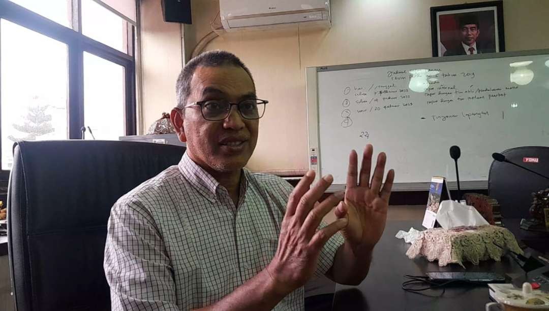 Anggota Komisi A DPRD Kota Surabaya sekaligus petahana tiga periode, Mochamad Machmud. (Foto: Julianus Palermo/Ngopibareng.id)