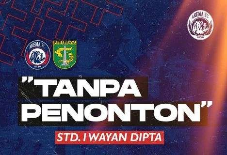 Derbi Jatim, dua kekuatan besar asal Jawa Timur, Persebaya Surabaya vs Arema FC laga lanjutan Liga 1 di Stadion I Wayan Dipta, Bali, tanpa penonton, Rabu 27 Maret 2024. (Foto: Instagram @aremafc)