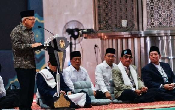Wapres saat  menghadiri Indonesia Qur’an Hours 2024, di Masjid Istiqlal, Jakarta ( foto: Setwapres)