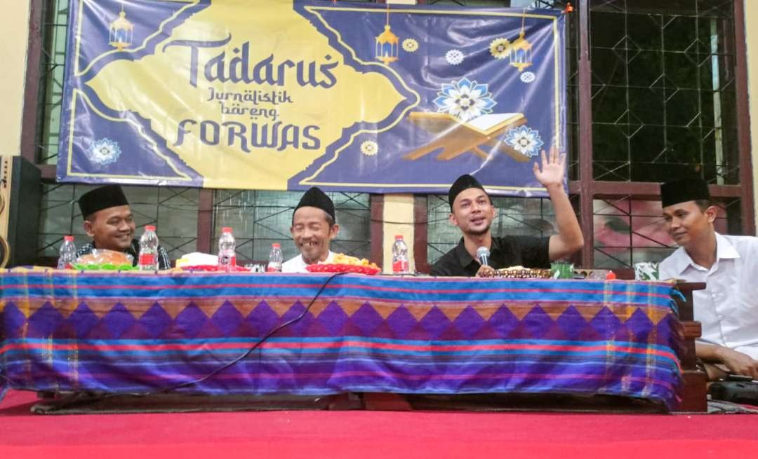 Tadarus Jurnalistik Forwas bareng PCNU Sidoarjo, Jawa Timur. (Foto: Aini Arifin/Ngopibareng.id)
