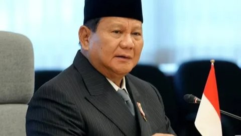 Menteri Pertahanan (Menhan) Prabowo Subianto sekaligus presiden terpilih sebagaimana diumumkan Komisi Pemilihan Umum, 20 Maret 2024. (Foto: Dokumentasi Kemenhan)