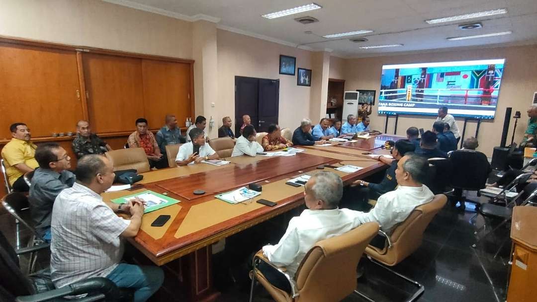 KONI Jatim membahas persiapan Porprov Jatim IX 2025 dengan tiga tuan rumah. (Foto: Istimewa)