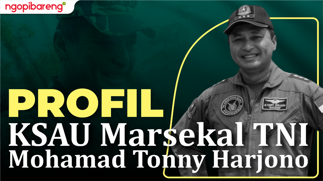 Profil KSAU Marsekal TNI, Mohamad Tonny Harjono. (Ilustrasi: Chandra Tri Antomo/Ngopibareng.id)