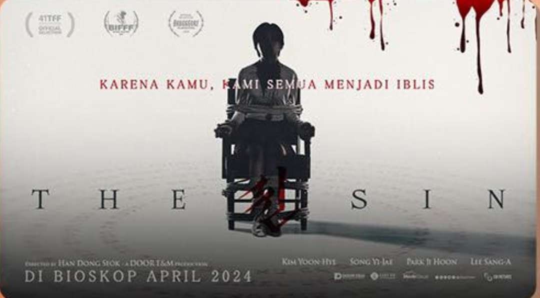 Poster film horor asal Korea Selatan berjudul The Sin. (Foto: Instagram)