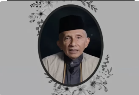 Viral kabar Amien Rais, tokoh Muhammadiyah dan pendiri Partai Umat, meninggal. Kabar tersebut dipastikan kabar bohong atau hoaks. (Foto: Tangkapan layar Whatsapp)