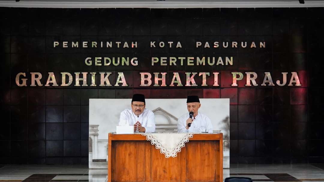 Walikota Pasuruan Saifullah Yusuf saat acara penyerahan zakat mal kepada  Badan Amil Zakat Nasional (Baznas). (Foto: Pemkot Pasuruan)