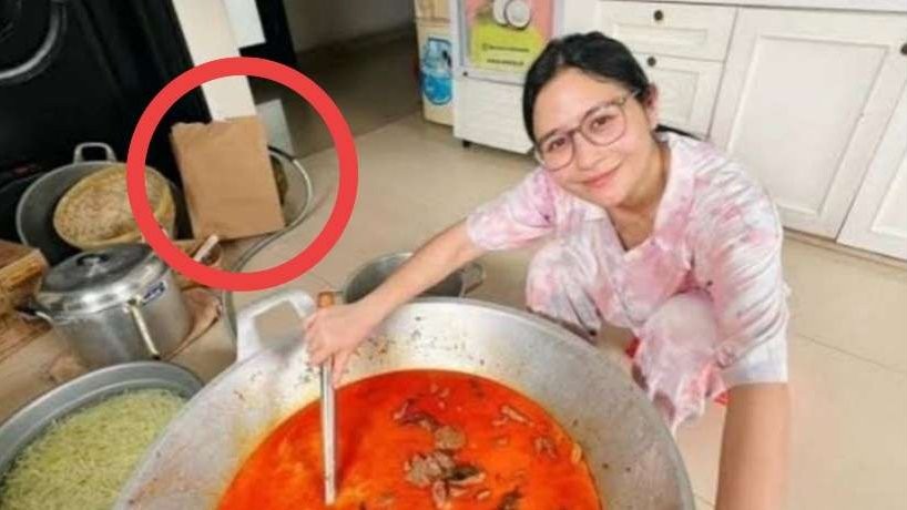 Netizen heboh liat Prilly Latuconsina masak pakai tabung gas 3 kg. (Foto: Instagram @peillylatuconsina96)