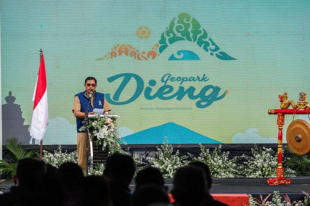 Pj Gubernuru Jawa Tengah Nana Sudjana menyebut Dataran Tinggi Dieng iajukan sebagai geopark nasional. (Foto: Pemprov Jateng)