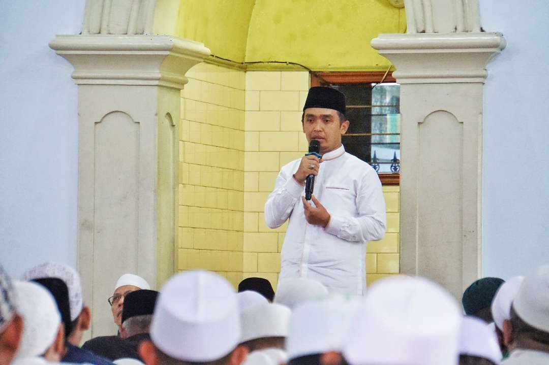 Mas Adi sampaikan terimakasih kepada warga Kota Pasuruan yang telah mendoakan, memberikan dukungan selama menjadi Wakil Walikota Pasuruan. (Foto: Pemkot Pasuruan)