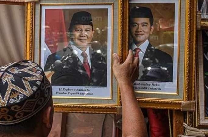 Foto pasangan capres-cawapres terpilih Prabowo Subianto dan Gibran Rakabuming Raka sudah mulai bermunculan. (Foto: Istimewa)