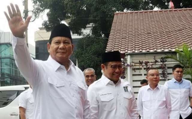 Presdiden terpilih Prabowo Subianto bertemu dengan Ketua Umum DPP PKB Muhaimin Iskandar di Kantor DPP PKB. (Foto: Dok PKB)