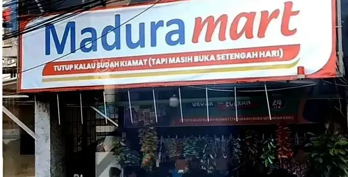 Penampakan Warung Madura. (Foto : Tangkapan layar X/Twitter)
