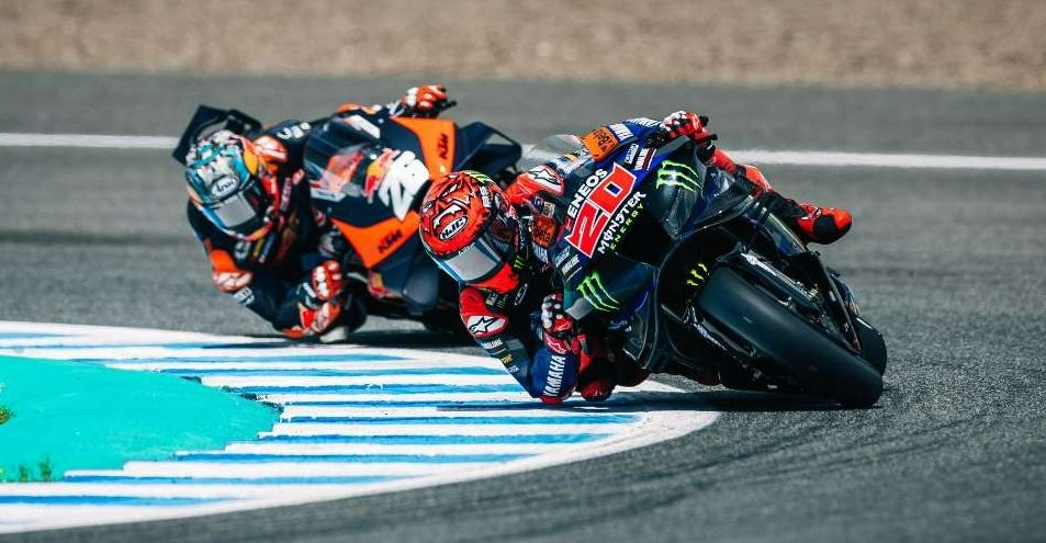 Fabio Quartararo merasa motornya sulit dibelokkan di sepanjang MotoGP Spanyol 2024. (Foto: X/@FabioQ20)