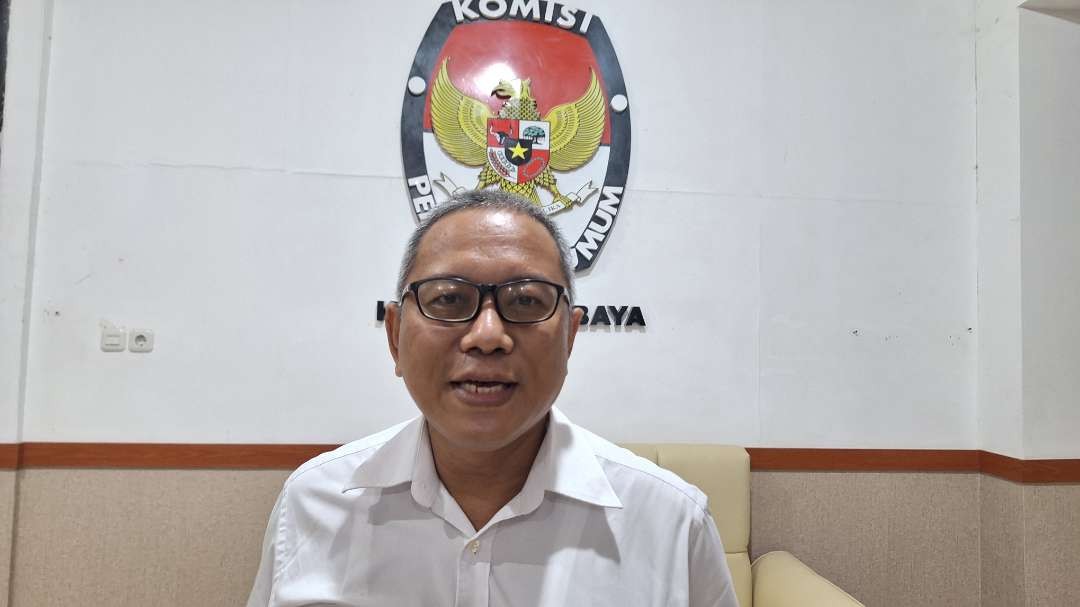 Koordinator Divisi Teknis Penyelenggara KPU Kota Surabaya, Soeprayitno. (Foto: Julianus Palermo/Ngopibareng.id)