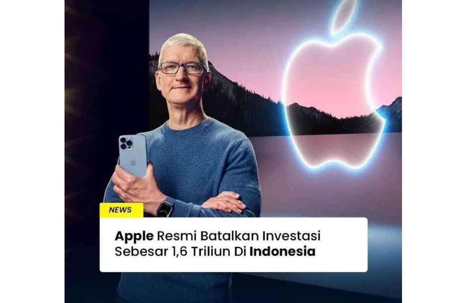 Sebuah narasi bahwa Apple membatalkan investasi Rp1,6 triliun di Indonesia viral setelah diunggah diakun X @Dennysiregar7. (Foto: Tangkapan X @Dennysiregar7)